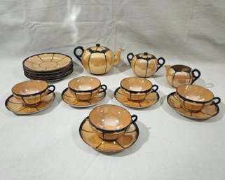 Vintage Japanese Lustreware Tea Set