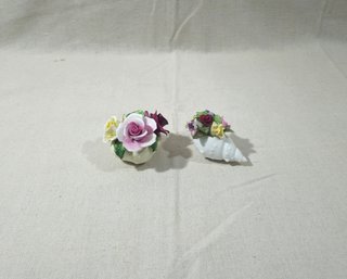 Assorted Vintage Bone China Floral Arrangements Group