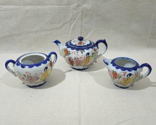 Vintage Japanese Geisha Ware Tea Set Ceramic Articles Group