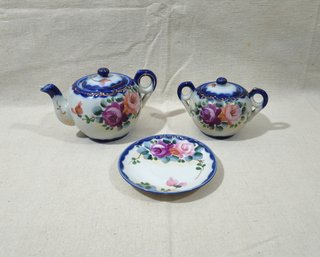 Vintage Made In Japan Hand Painted Rose Floral Tea Set Articles Group