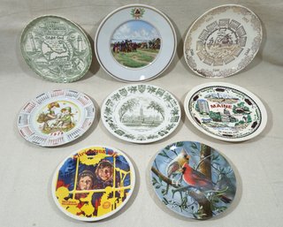 Assorted Vintage Commemorative & Souvenir Ceramic Plates Group