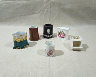 Assorted Vintage Ceramic Toothpick Holders Group