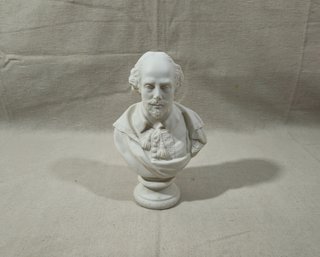 Vintage William Shakespeare Bust Parian Statue