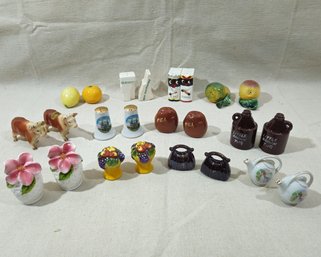 Assorted Vintage Figural Souvenir And Other Ceramic Salt & Pepper Sets Group