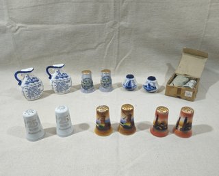 Assorted Vintage Delft, Dragonware, Lustreware, & Other Salt & Pepper Sets Group
