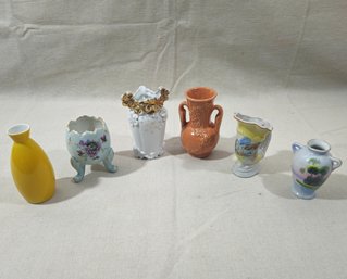 Assorted Vintage Small Ceramic Bud Vases Group