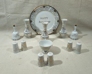 Assorted Vintage Norcraft 50th Anniversary Ceramic Articles Group