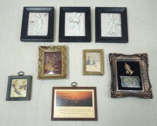 Assorted Vintage Small Framed Wall Art Group
