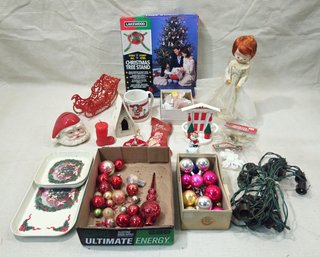 Assorted Vintage Christmas Decorations Group