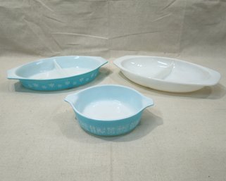 Assorted Vintage Pyrex Casseroles Group