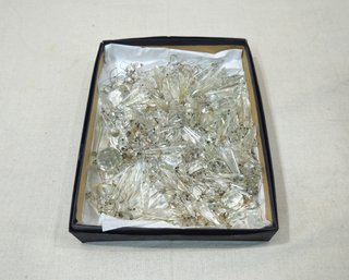 Assorted Vintage Cut Crystal Glass Hanging Prisms Group