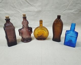 Assorted Vintage Wheaton & Other Commemorative Replica Historical Bottles Group