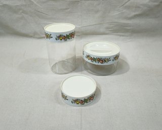Vintage Pyrex See 'N Store Spice Of Life Canister Jars