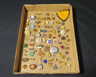 Assorted Vintage Fraternal And Other Awards & Pins Group