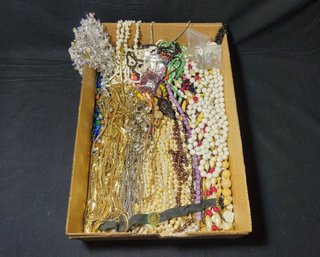 Assorted Vintage Costume Jewelry Necklaces Group