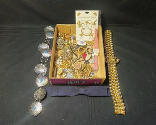 Assorted Vintage Costume Jewelry Accessories & Other Group