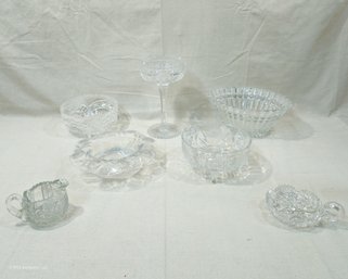 Assorted Vintage Cut Crystal Glassware Group