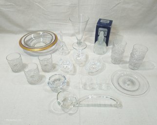 Assorted Vintage Lead Crystal Glassware Group