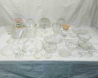 Assorted Vintage Kitchen Glassware Group
