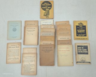 Assorted Vintage Little Blue Book And Other Instructional Pocket Manuals Group