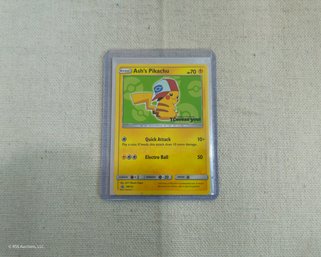 2017 Pokemon Sun & Moon Promo Ash's Pikachu Trading Card