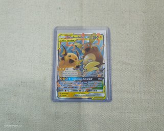 2019 Pokemon Sun & Moon: Unified Minds Raichu & Alolan Raichu GX Trading Card