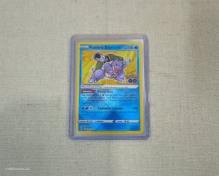 2022 Pokemon Sword & Shield: Pokemon Go Radiant Blastoise Trading Card