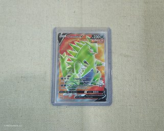 2021 Pokemon Sword & Shield: Battle Styles Tyranitar V Trading Card