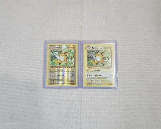 Assorted Pokemon Raichu Trading Cards Group