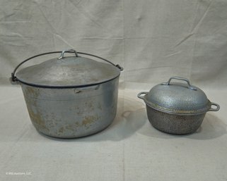 Assorted Vintage Aluminum Dutch Oven Cookware Group