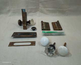 Assorted Vintage Door Hardware Group