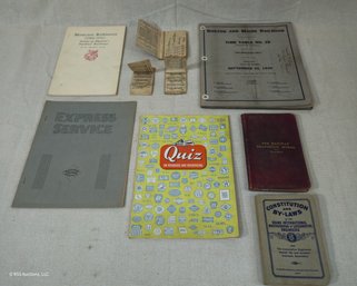 Assorted Vintage Railroad Books & Ephemera Group