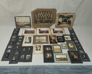 Assorted Antique Carded Photos Group