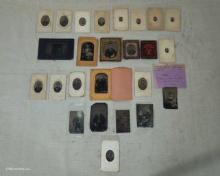 Assorted Antique 19th Century Tintype Photos Group