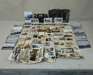 Assorted Vintage B & W Photo Snapshots Group