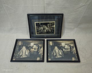Assorted Vintage Framed B & W Photos Group