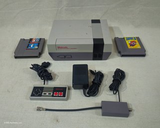 Vintage NES Video Game Console, Accessories, & Games Group