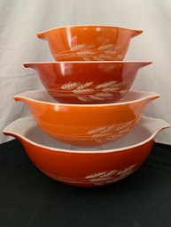 Pyrex Autumn Harvest 4 Pc. Cinderella Bowl Set