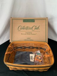 Longaberger 1997 Collectors Club Welcome Home Basket NIB