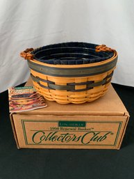 Longaberger 1998 Collectors Club Renewal Basket