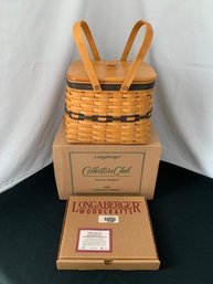 Longaberger 1998 Collectors Club Harbor Basket W/lid NIB