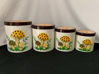 Merry Mushroom Canister Set ~8 Pieces