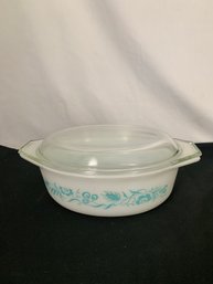Pyrex Promotional Meadow Oval Casserole W/lid