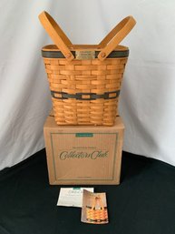 Longaberger 1996 Collectors Club Membership Basket