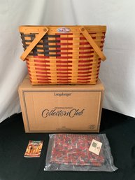 Longaberger Collectors Club 25th Anniversary Flag Basket