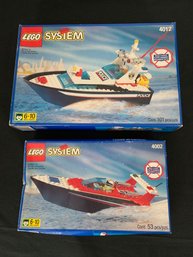 Lego Boat Sets 4002 & 4012 Minifigures, Manuals & Boxes