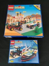 Lego Classic Town Race Sets 6551 & 6596 Minifigures, Manuals & Boxes