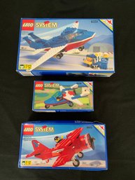 Lego Classic Town Airport Sets 6331, 6536 & 6615 Minifigures, Manuals & Boxes