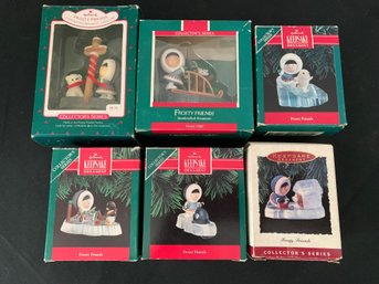 Hallmark Keepsake Ornaments Frosty Friends Series Group Of ~6