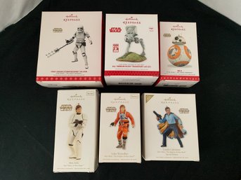 Hallmark Keepsake Ornaments Star Wars Group Of ~6 Ornaments